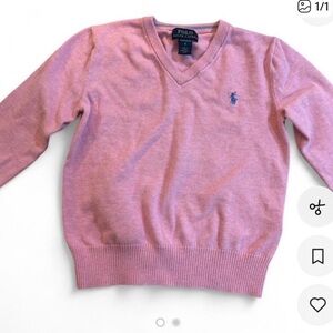 Polo by Ralph Lauren Light Pink Kids Sweater
